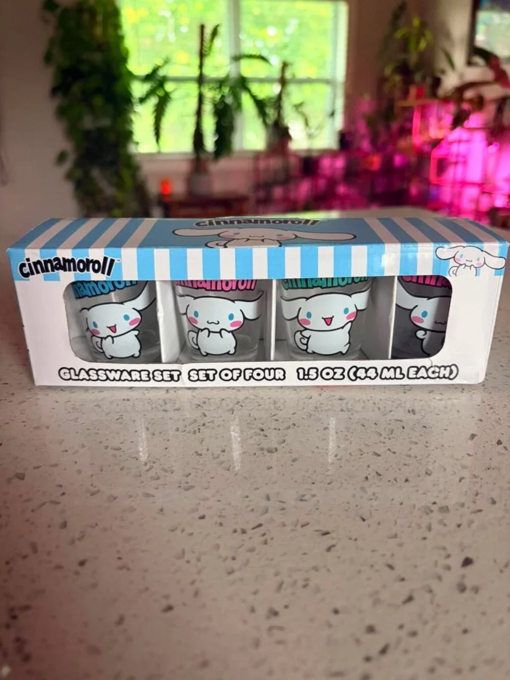 Sanrio Cinnamoroll Shot Glass Set of 4 Boxed 1.5 oz Collectible Glassware NEW